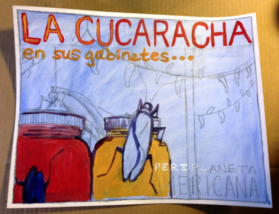 Periplaneta americana underpainting