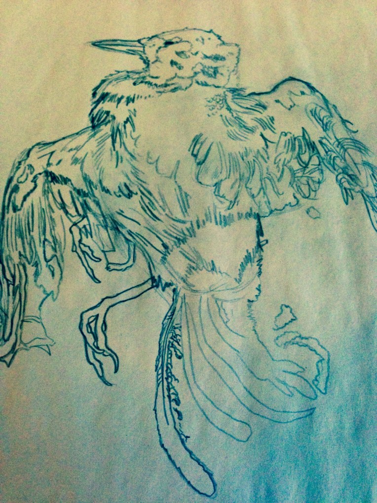 Study. Graphite on newsprint. 18" x 24".