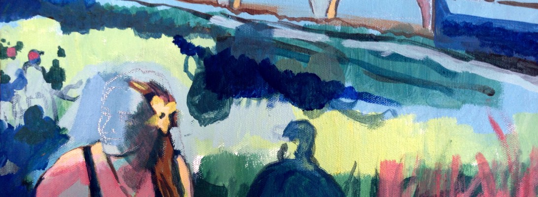 In-progress Portrait. Acrylic on canvas. 11 x 14