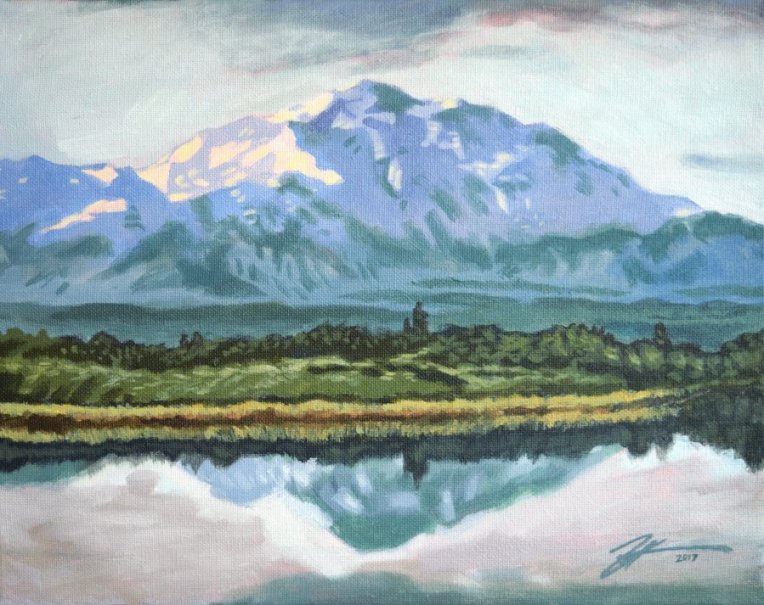 Denali. Acrylic on canvas. 11" x 14"
