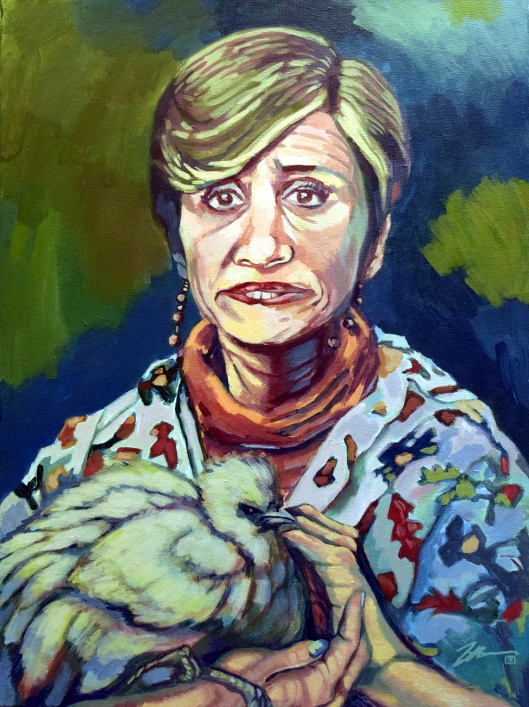 Portrait of Ms. Blank. Acrylic on canvas. 18 x 24.